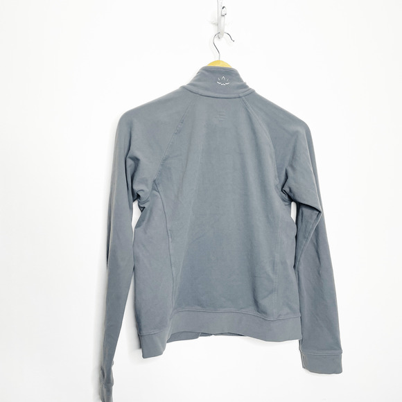 BEYOND YOGA x FILA On The Go Mock Neck Jacket gray full zip women's medium M - Picture 5 of 7
